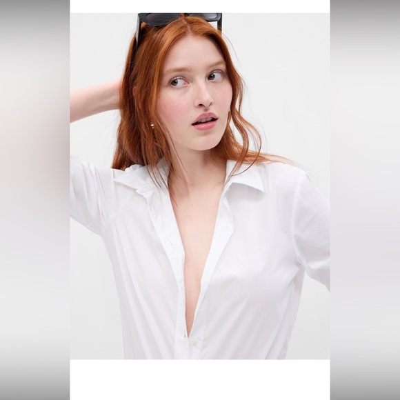 Fitted white button down shirt - Picture 2 of 6